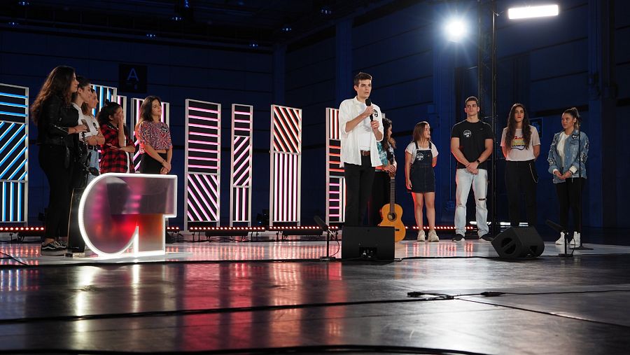 Un aspirante cantando para el jurado de la fase 2 en el casting de OT 2020 Valencia