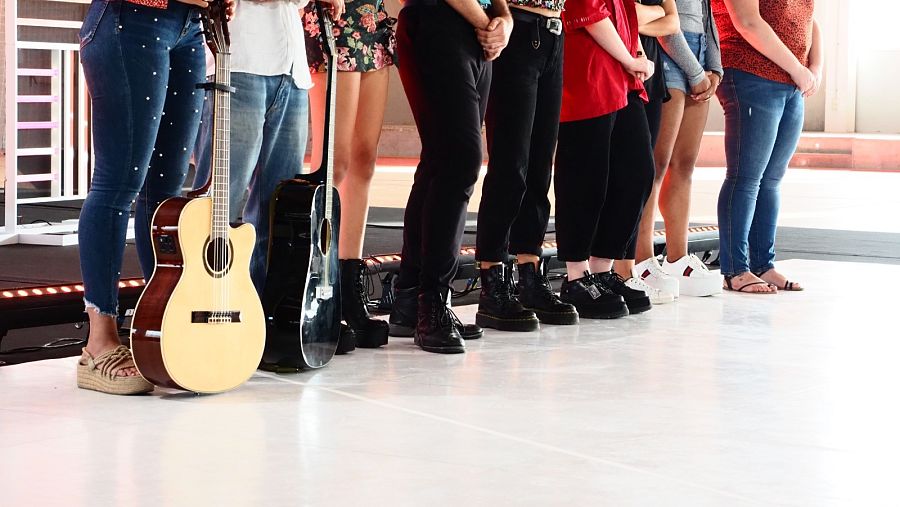 Operación Triunfo - Aspirantes del segundo grupo preparados en la fase 2 del casting OT 2020 Palma de Mallorca