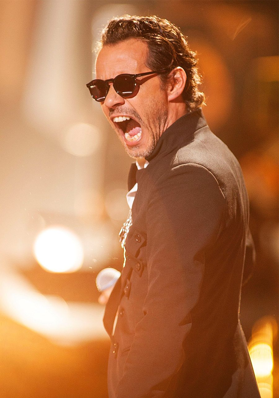 Marc Anthony durante los premios Latin American Music 2019