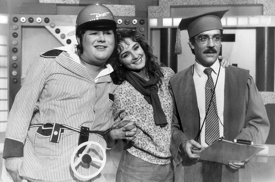 Els tres presenbtadors del programa 'Los sabios' Miguel Ángel Jenner, Juan Manuel Lores i Sílvia Marsó