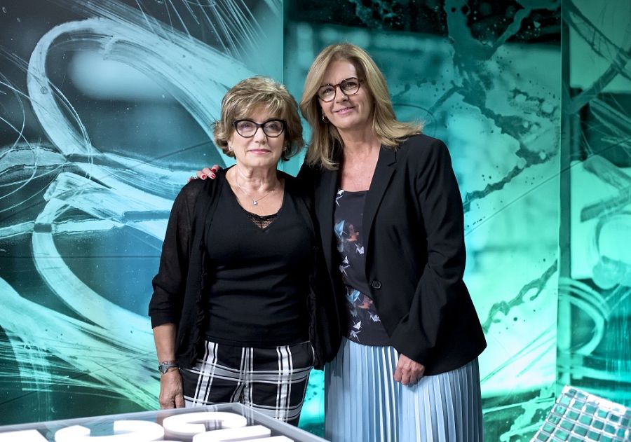 Mercè Boada i Anna Cler al plató del programa 'Noms Propis'
