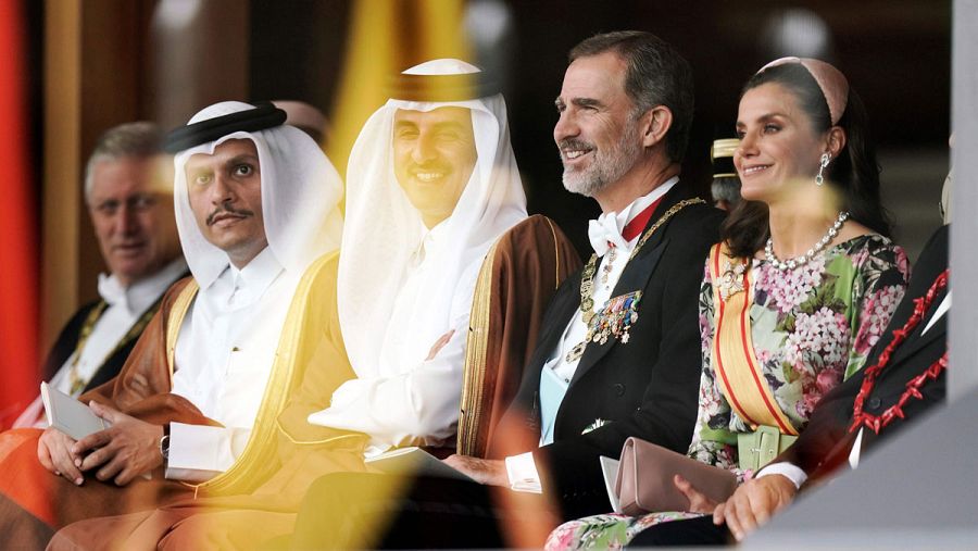 Los Reyes de España en la proclamación de Naruhito