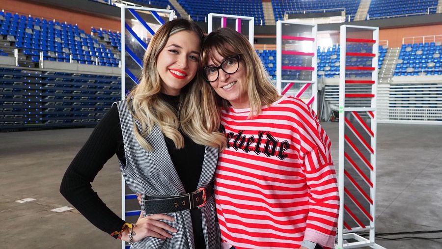 Reencuentro Noemí y Mireya en la fase 2 del casting de OT 2020 en Málaga