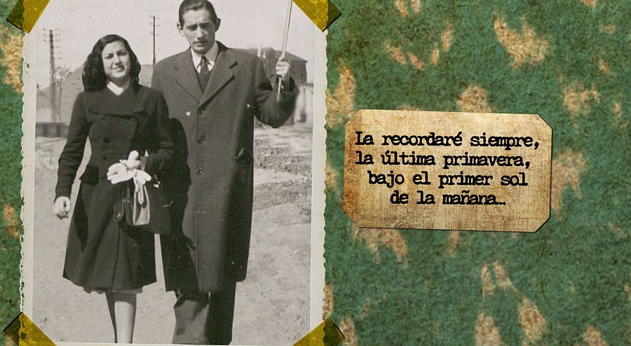 Miguel Delibes y Ángeles de Castro en una imagen de sus primeros años de matrimonio