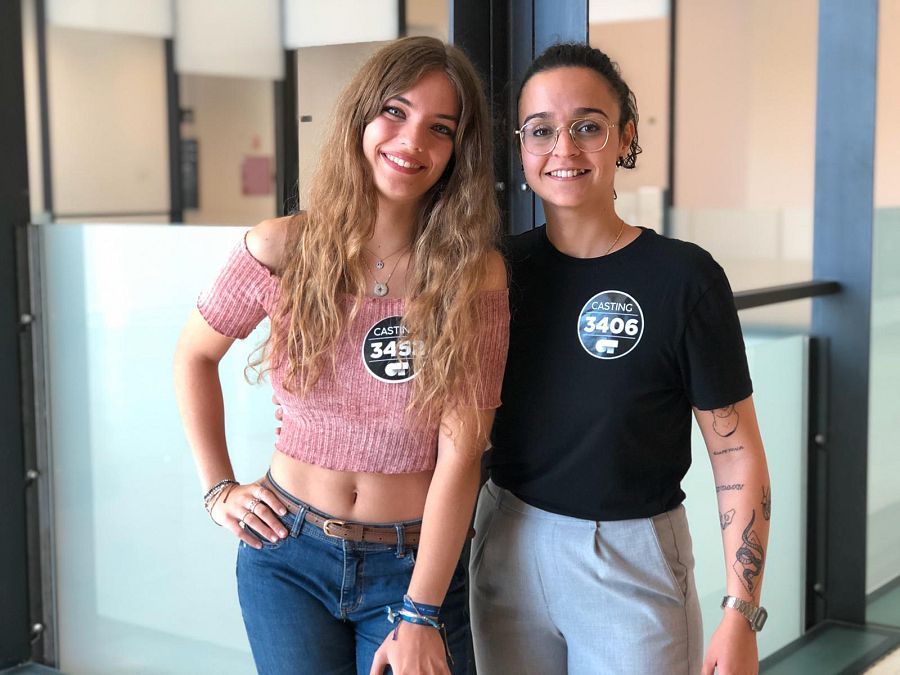 Julia y Raquel, las seleccionadas del segundo grupo en la Fase 2 del casting de OT 2020 en Sevilla