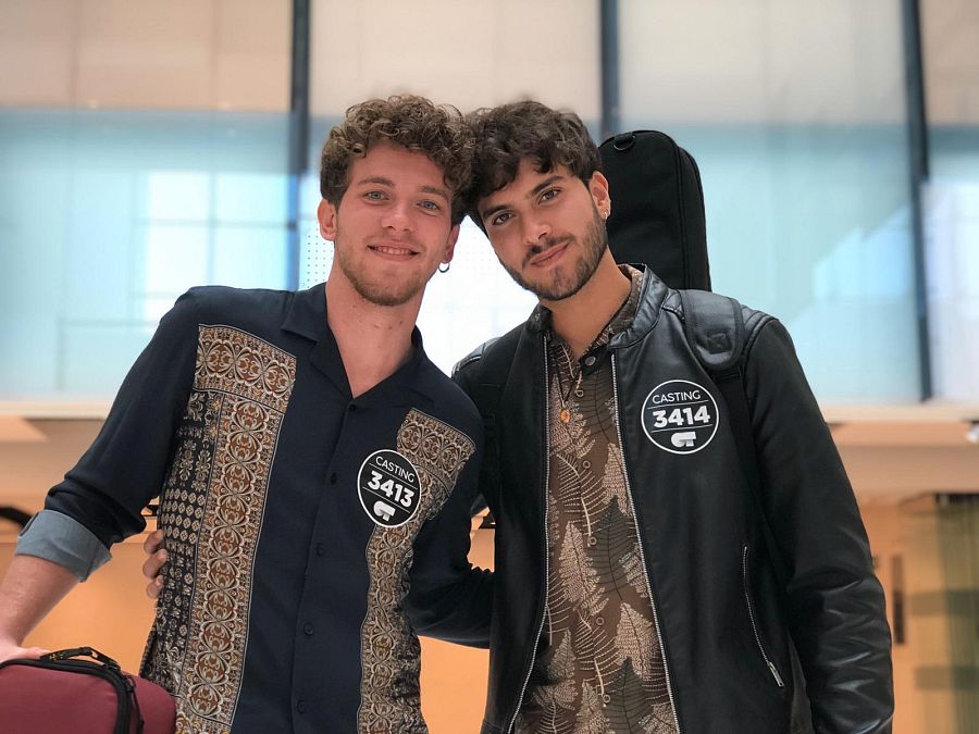 Amigos y seleccionados del cuarto grupo en la fase 2 del casting de OT 2020 en Sevilla