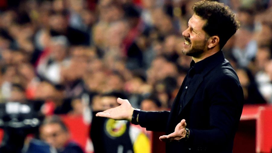 El entrenador del Atlético de Madrid, Diego Pablo 'Cholo' Simeone