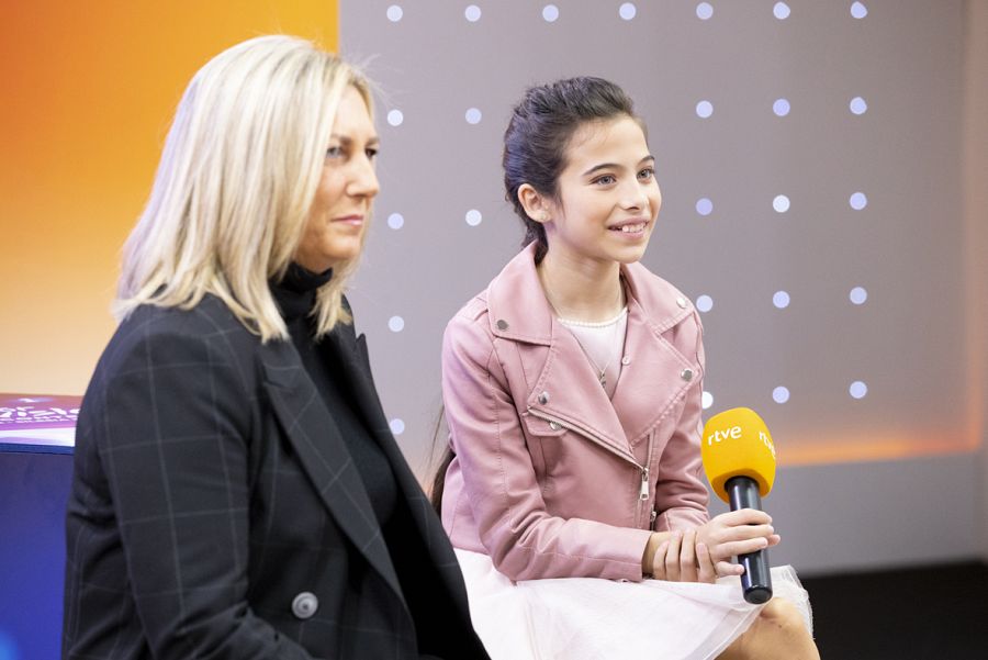 Eurovisión Junior 2019. Melani y Ana Bordas en rueda de prensa