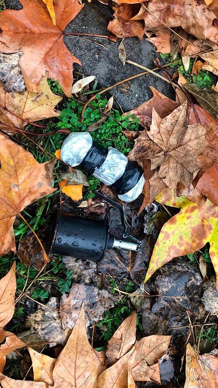 El artefacto era una granada de entrenamiento militar