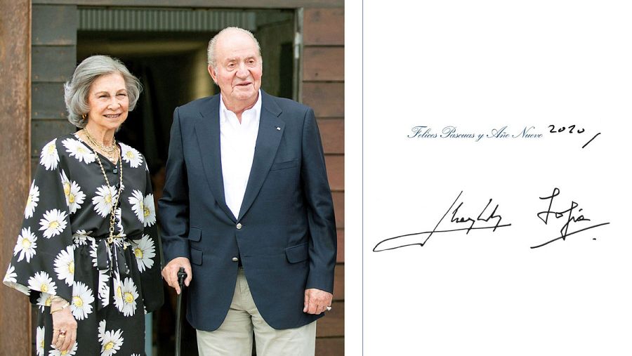 Los reyes eméritos don Juan Carlos y doña Sofía también felicitan la Navidad