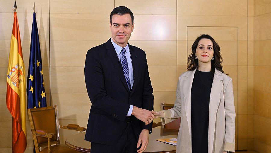 Pedro Sánchez e Inés Arrimadas