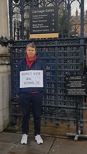 Una activista pide un segundo referéndum del 'Brexit'