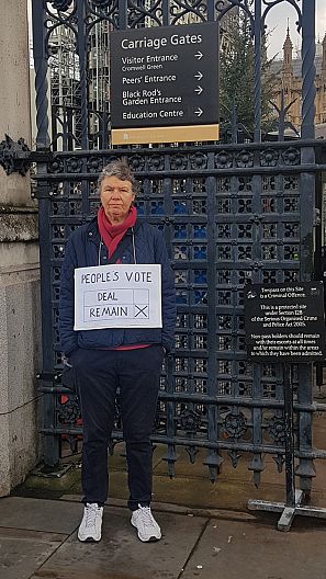 Una activista pide un segundo referéndum del 'Brexit'