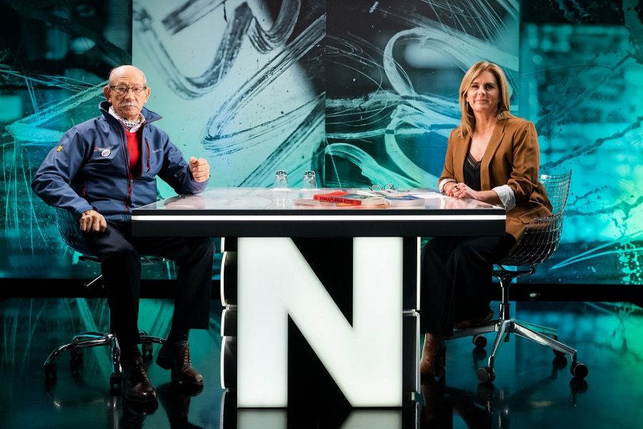 Jordi Pons i Anna Cler al plató de 'Noms Propis'