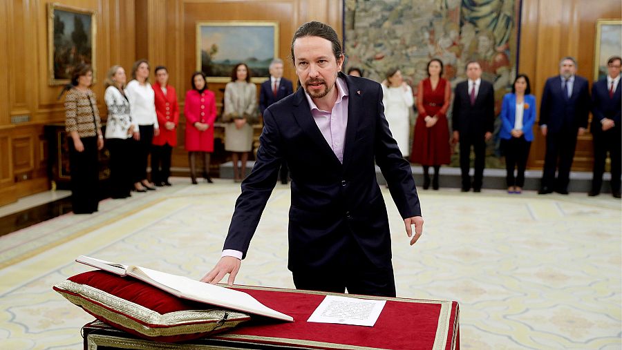 Pablo Iglesias promete su cargo