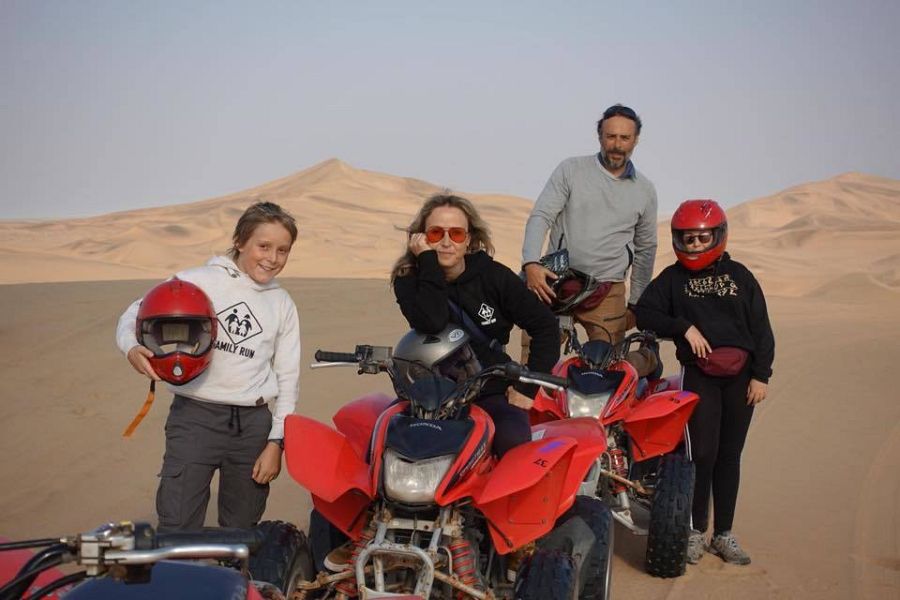 Mi familia en la mochila en tierras africanas