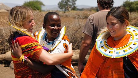 Mi familia en la mochila en tierras africacas