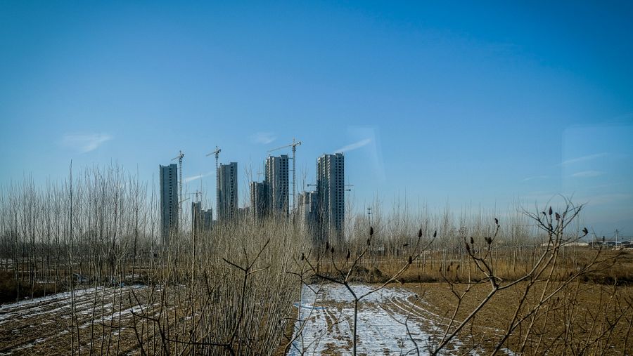 Bloques de pisos en construcción