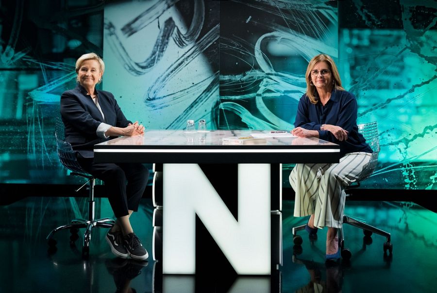 Inma Puig i Anna Cler al plató de 'Noms Propis'