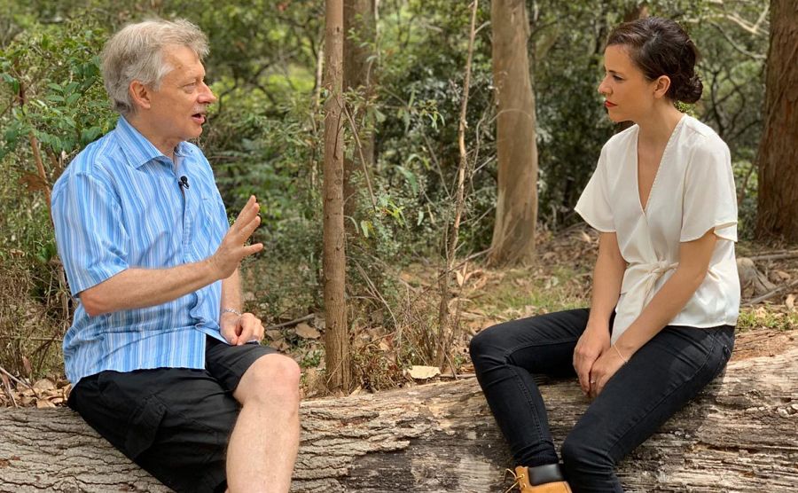 El profesor de Ecología Christopher Dichman durante un momento de la entrevista.