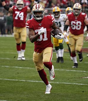 Raheem Mostert, running back de San Francisco.