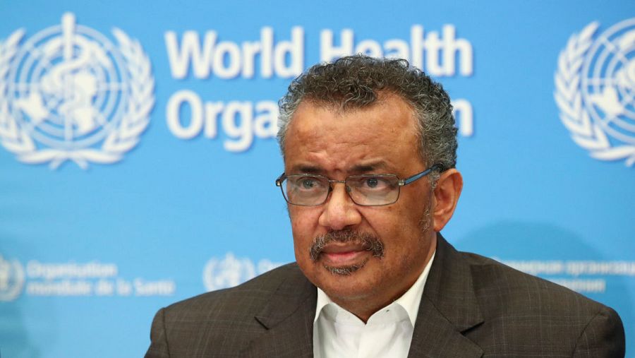 El director general de la OMS, Tedros Adhanom Ghebreyesus, durante el anuncio de la declaración de emergencia sanitaria internacional.