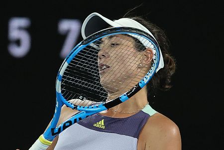 Muguruza, durante la final del Open de Australia