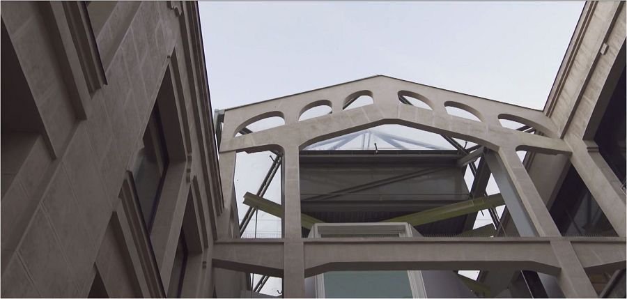 Reconstruncción del edificio actual de Medialab Prado de Madrid