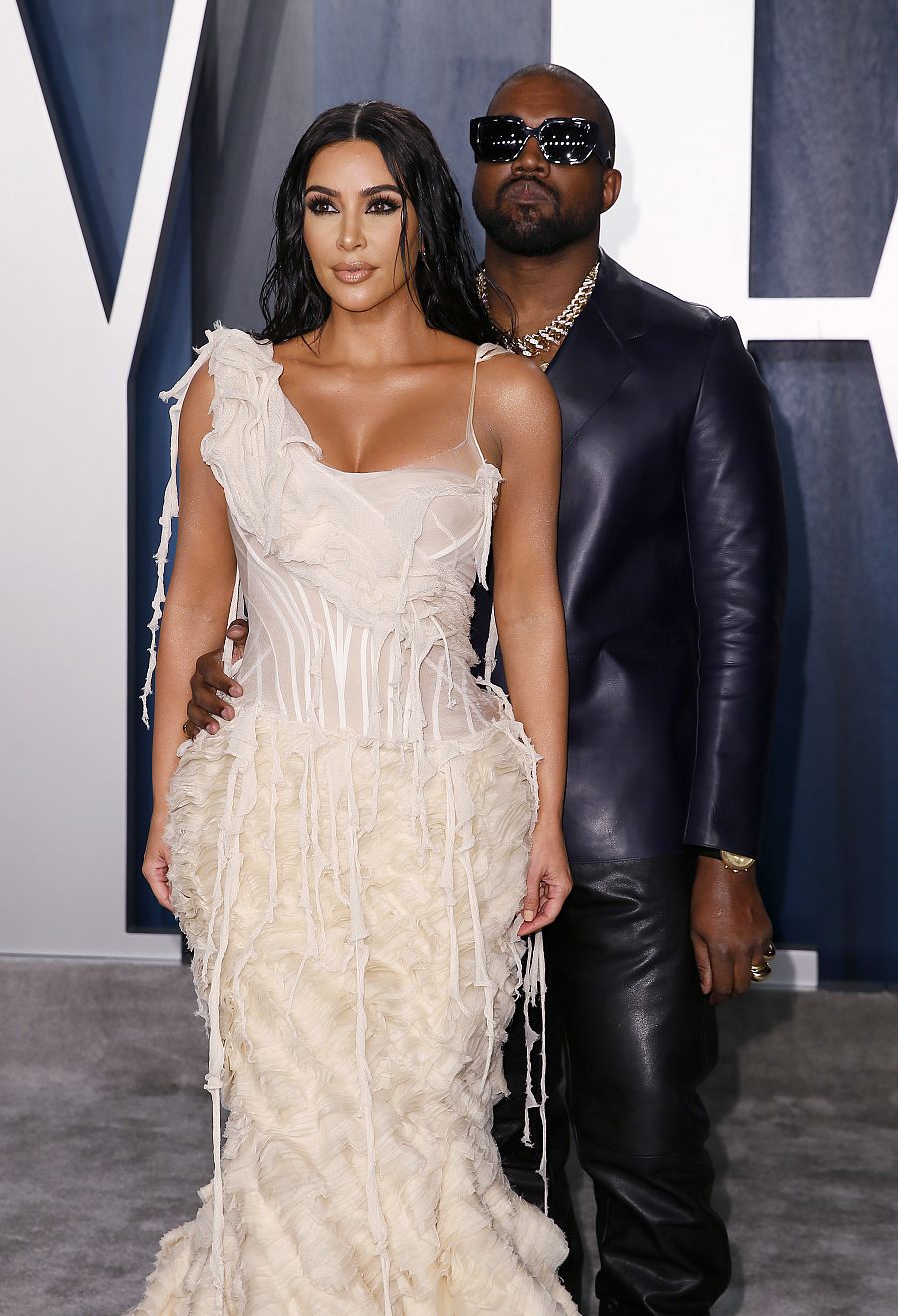 Kim Kardashian y Kanye West en la 'after party'
