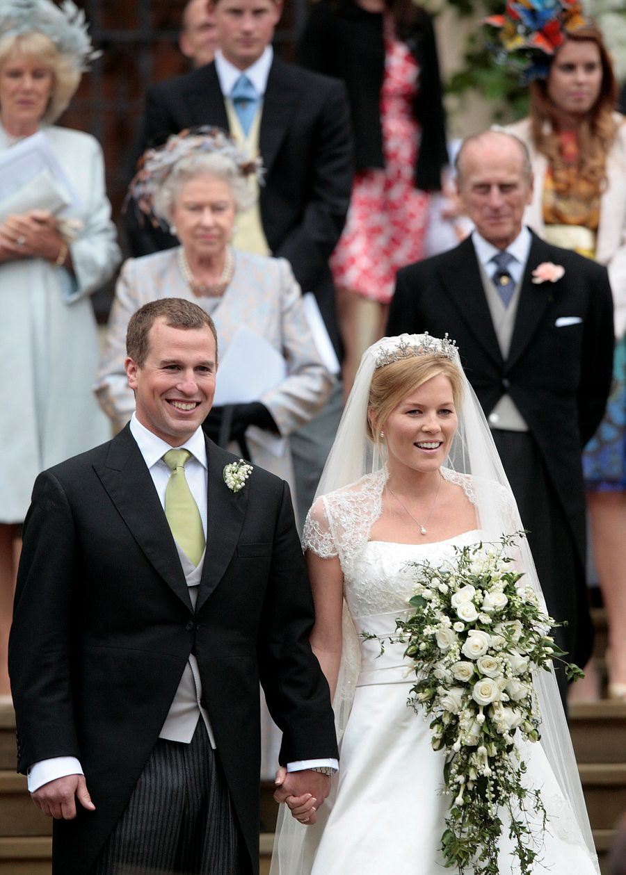 Peter Phillips y Autumn contrajeron matrimonio en el Castillo de Windsor en 2008