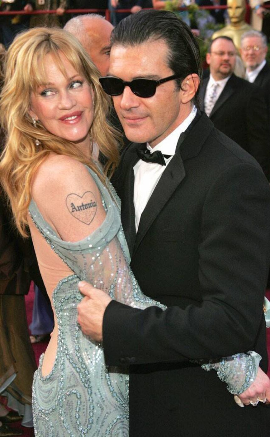 Melanie Griffith junto a Antonio Banderas