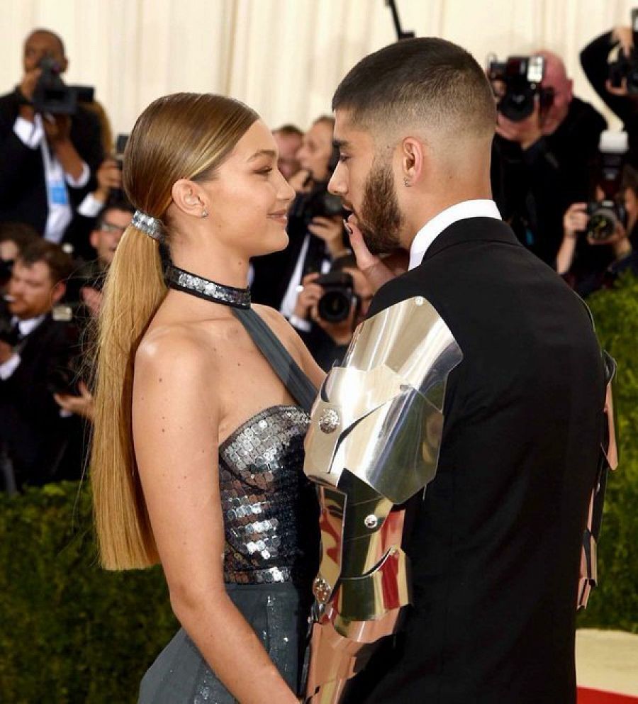 Gigi Hadid y Zayn en la MET gala de 2016