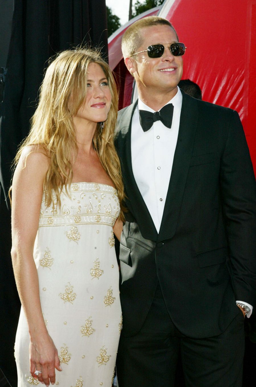 Jennifer Aniston y Brad Pitt juntos en la alfombra roja