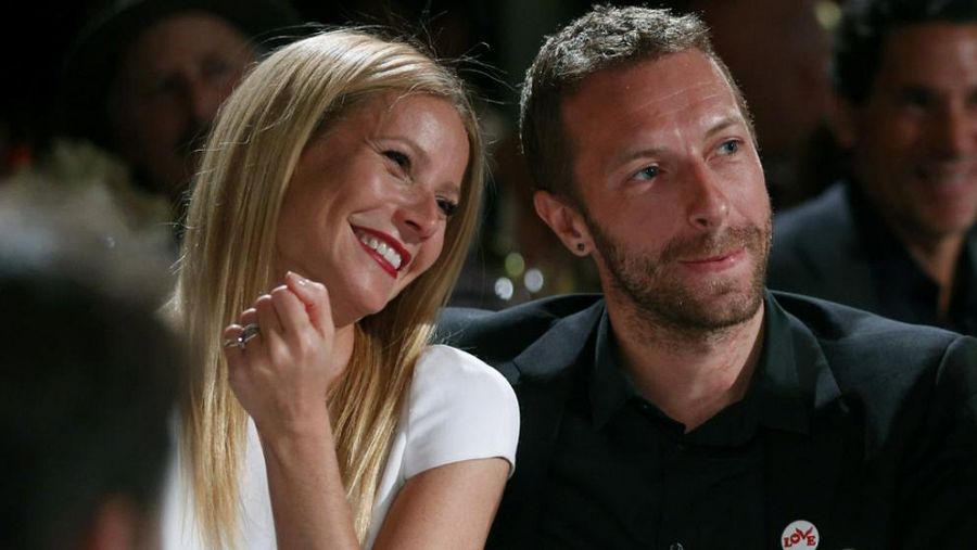 Gwyneth Paltrow y su entonces pareja Chris Martin