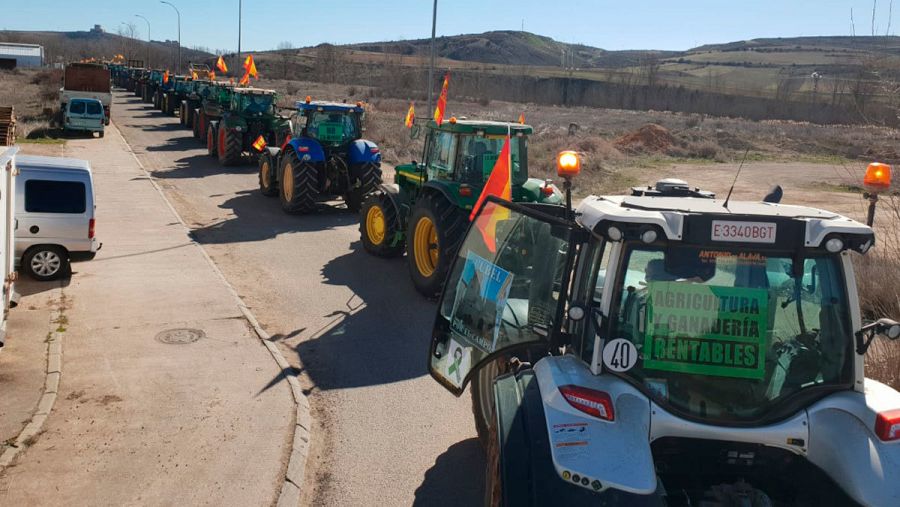Manifestación de los agricultores en España para pedir precios justos