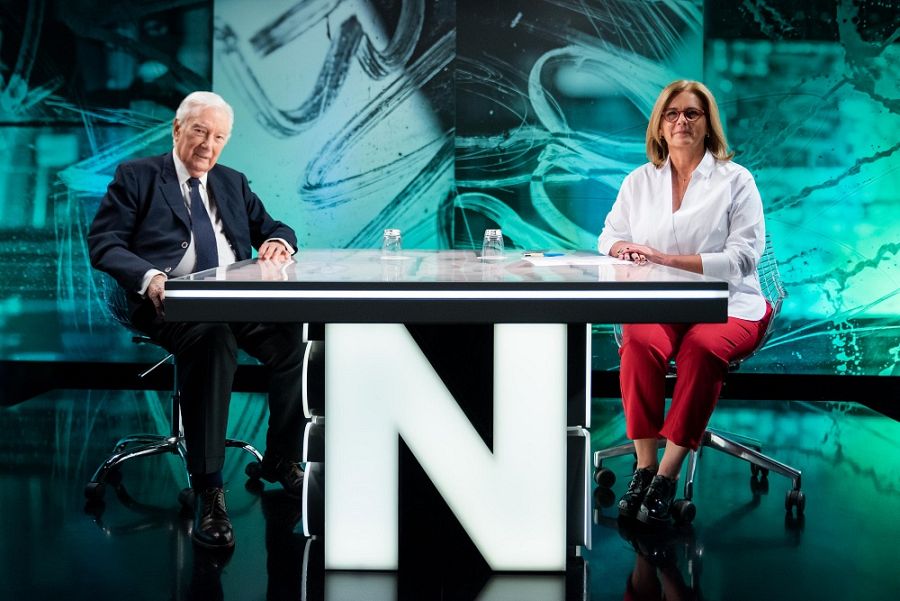 Antoni Vila Casas i Anna Cler al plató de 'Noms Propis'