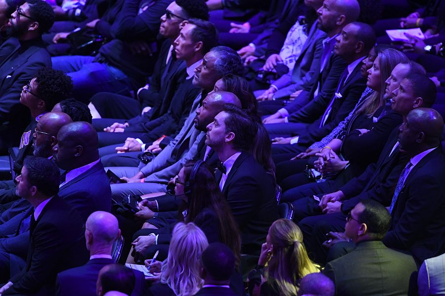 Pau Gasol en el homenaje a Kobe & Gianna Bryant