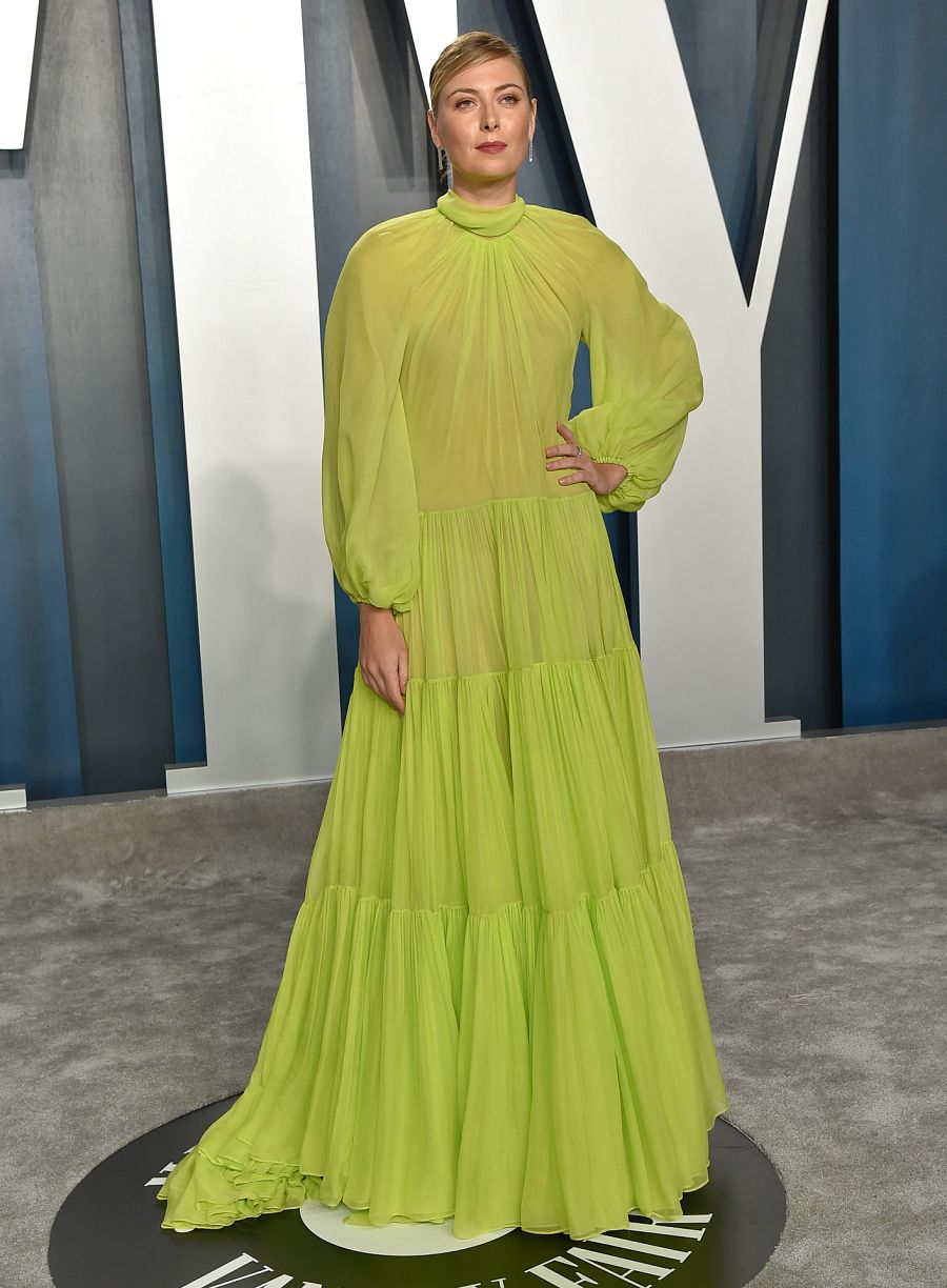 Maria Sharapova en la fiesta de los Oscar de Vanity Fair de 2020.