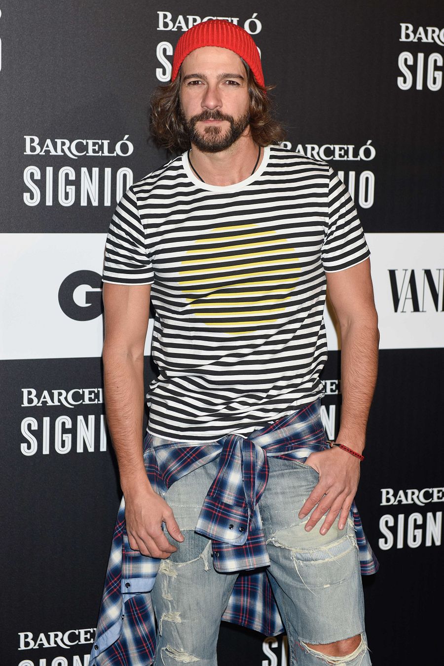 El actor Félix Gómez durante el acto 