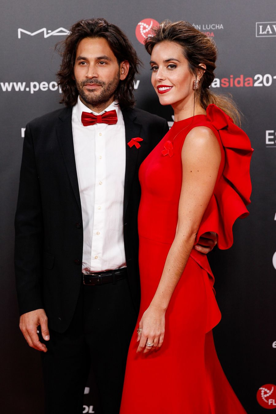 Ona Carbonell y Pablo Ibáñez en la gala contra el sida en noviembre