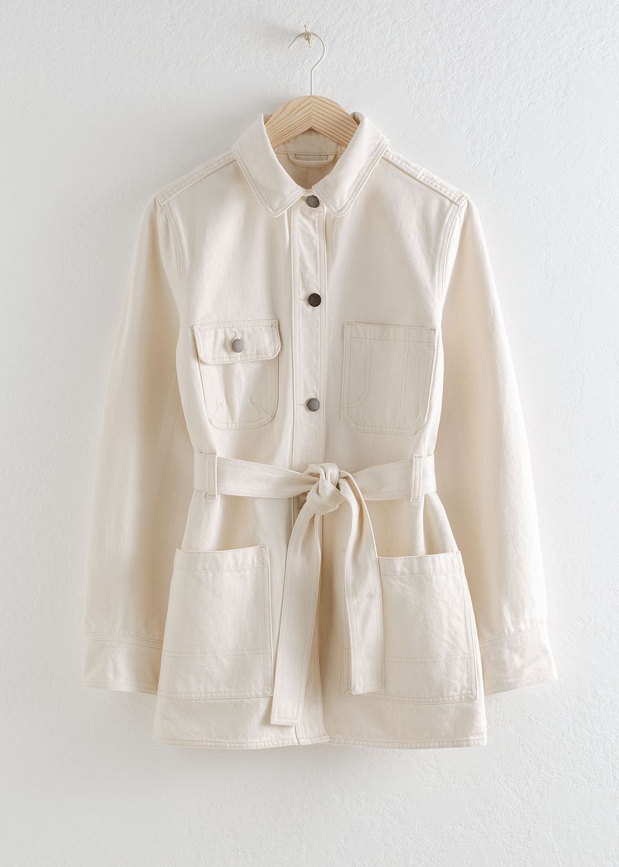 Chaqueta sahariana en crudo