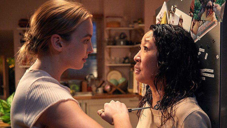 Villanelle (Jodie Comer) y Eve Polastri (Sandra Oh), protagonistas de 'Killing Eve'