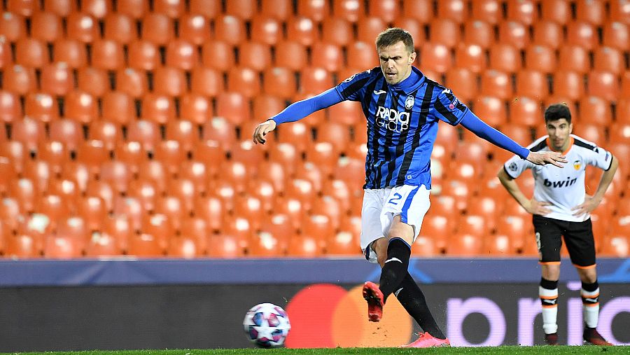 Josip Ilicic, delantero del Atalanta durante su segundo gol