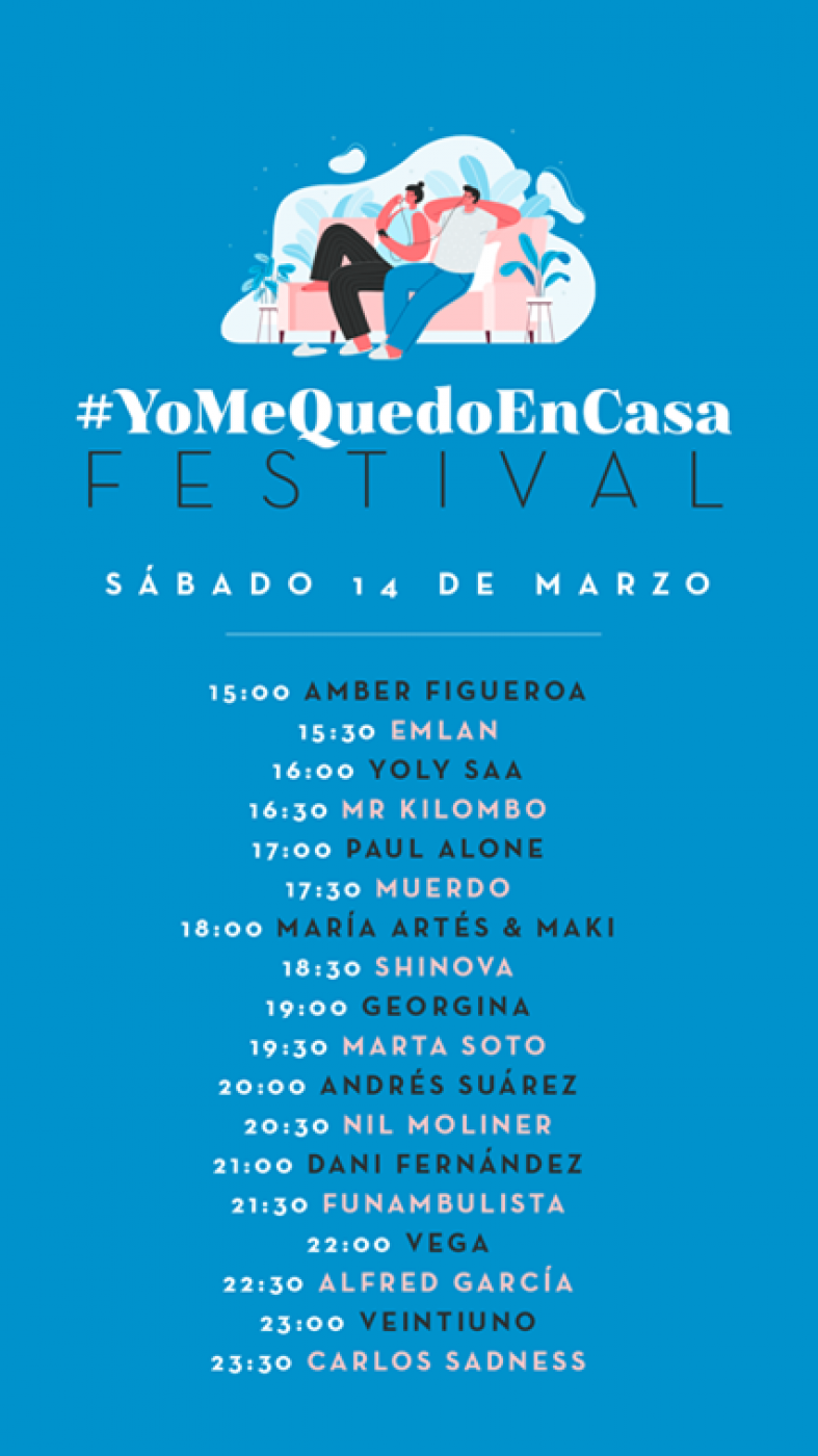 Cartel sábado 14 de marzo para el 
