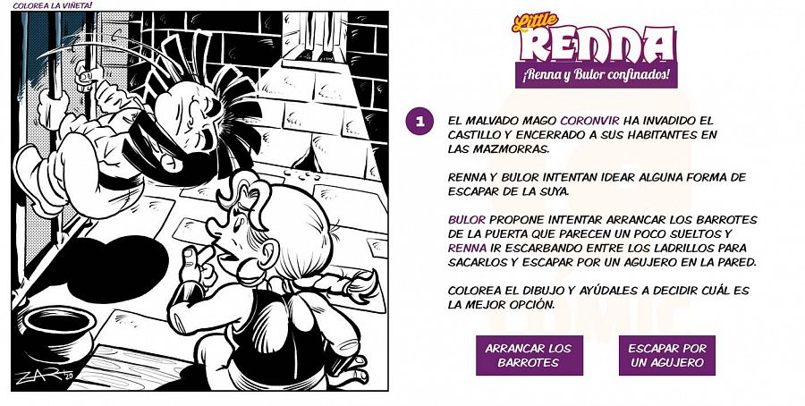 Cómo hacer un Cómic para niños. Cómic del Coronavirus (PARTE II -  ENTINTADO) 