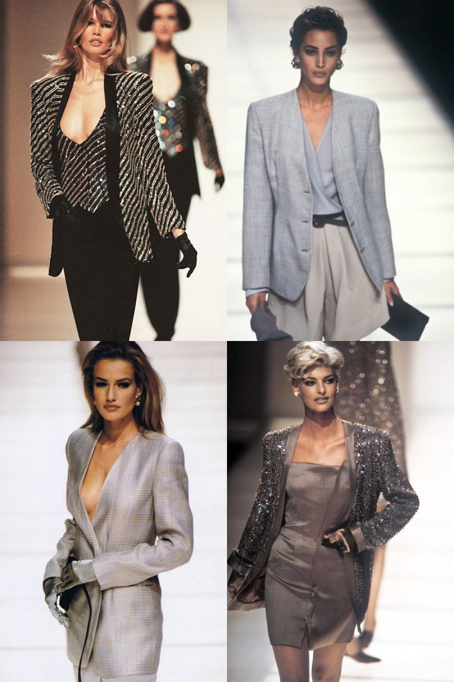 Giorgio Armani y las top models