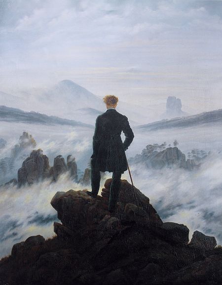 'El caminante sobre el mar de nubes' de Caspar David Friedrich