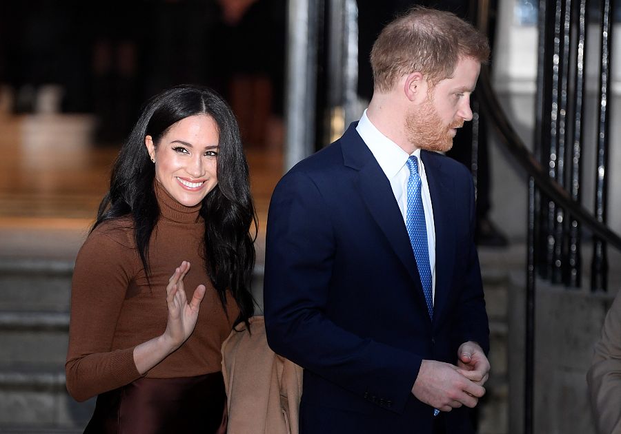Meghan y Harry en la Casa de Cánada de Londres.