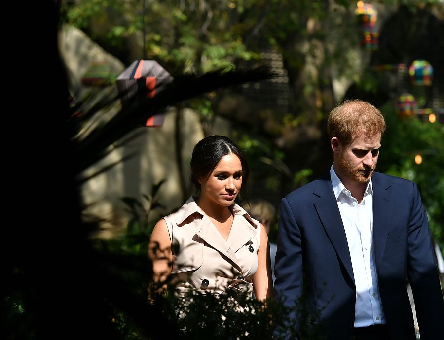 Meghan y Harry en Johannesburgo