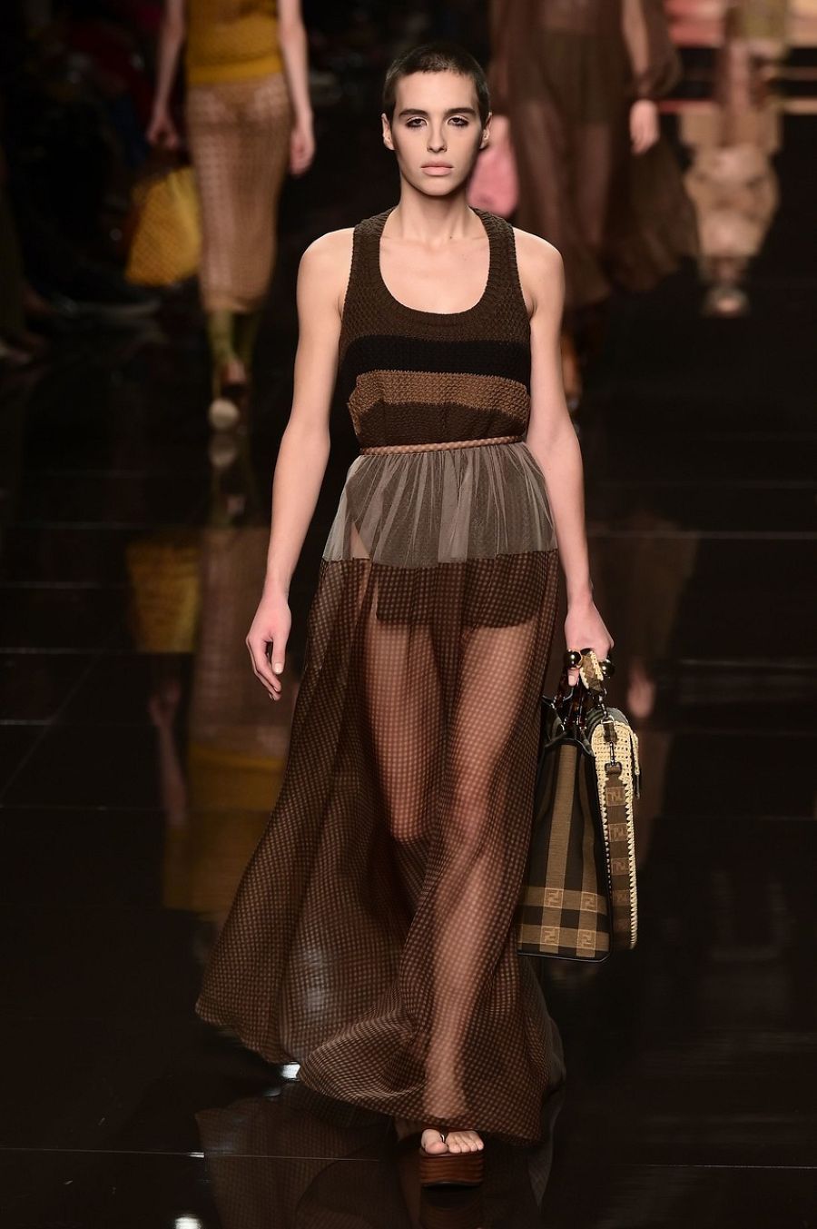 Falda lencera de Fendi